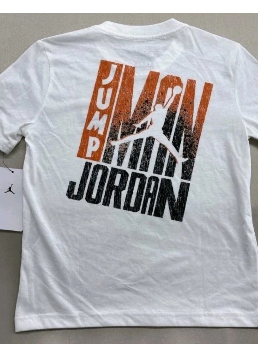 New With TagsJordan Big Kids Medium White Tee Jumpman